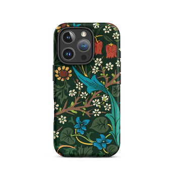Blackthorn Hawthorn - William Morris Phone Case Iphone 16 Pro / Matte Floral Patterned Phone Case William Morris Florals, Hawthorn Unfurls,