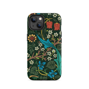 Blackthorn Hawthorn - William Morris Phone Case Iphone 14 / Matte Floral Patterned Phone Case William Morris Florals, Hawthorn Unfurls,