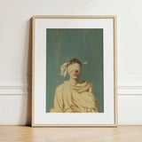 Blind Faith - Neoclassical Gay Saint Art Print / Canvas Framed Portrait Figure Blindfold Draped Fabric, Blindfolded, Hovers Prints