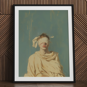 Blind Faith - Stampa d’arte di santo gay neoclassico / Tela, 24x32’’ / 61x81cm / Cornice nera / Passepartout, Poster, stampe e opere d’arte visiva, Toby