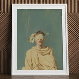 Blind Faith - Stampa d’arte di santo gay neoclassico / Tela, 24x32’’ / 61x81cm / Cornice bianca / Passepartout, Poster, stampe e opere d’arte visiva, Toby