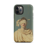Blind Faith - Neoclassical Gay Saint Phone Case Iphone 11 Pro / Matte Iphone Case Painting Blindfolded Person Neoclassical Gay Saint, Silk