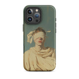 Blind Faith - Neoclassical Gay Saint Phone Case Iphone 16 Pro Max / Matte Phone Case Blindfolded Figure Neoclassical Gay Saint, Silk