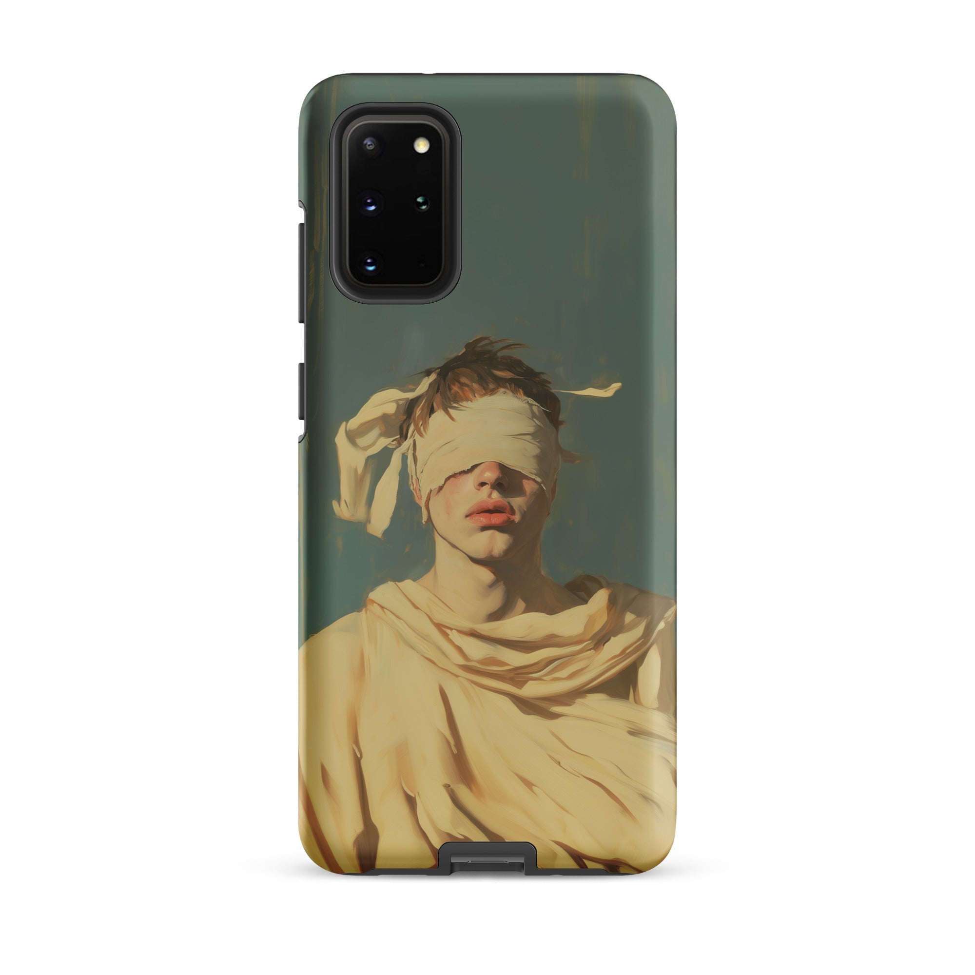 Blind Faith - Neoclassical Gay Saint Samsung Case, Galaxy S20 Plus / Matte, Smartphone Painted Blindfolded Person