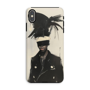 Blindside - Black Trans Leather Fashion Iphone Case, Xs Max / Matte, Phone Case Fashion Illustration