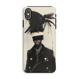 Blindside - Custodia Fashion per Iphone in Pelle Nera Trans, Xs Max / Opaca, Custodie per Cellulari, Toby Leon