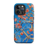 Blooming Coral Tree - Akseli Gallen-kallela Phone Case Iphone 15 Pro Max / Matte Blue Vibrant Abstract Painting Branches Red, Ivory Pigment