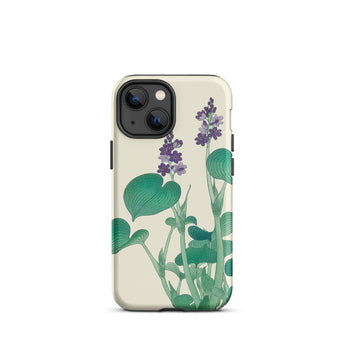 Blooming Hosta - Ohara Koson Blumen Kunst Iphone Hülle, 13 Mini / Matt, Handyhüllen, Toby Leon