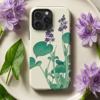 Blooming Hosta - Ohara Koson Floral Art Phone Case Cream-colored Phone Case Delicate Illustration Green Water Hyacinth Ohara Koson, Koson’s