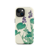 Blooming Hosta - Ohara Koson Floral Art Phone Case Iphone 15 / Matte Floral-patterned Phone Case Ohara Koson, Koson’s Blooming Hosta,