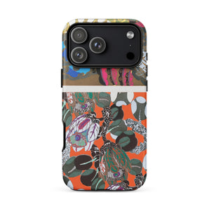 Bloomotifs - Edouard Benedictus Floral Art Phone Case Iphone 17 Pro Max / Matte Orange Floral Phone Case Black Green Leaves White Edouard