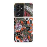 Bloomotifs - Edouard Benedictus Floral Art Phone Case Samsung Galaxy S21 Ultra / Matte Vibrant Orange Phone Case Bold Artistic Pattern