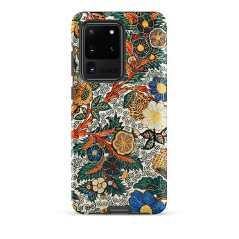 Blossomewhere - Antique Japanese Tapestry Phone Case Samsung Galaxy S20 Ultra / Matte Vibrant Floral-patterned Embroidered-style Blossoms