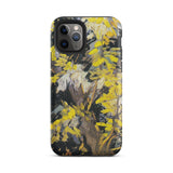 Blossoming Acacia - Vincent Van Gogh Phone Case Iphone 11 Pro / Matte Yellow-flowered Phone Case Gogh’s Blossoming Acacia, Sunlit Blossoms
