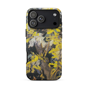 Blossoming Acacia - Vincent Van Gogh Phone Case Iphone 17 Pro Max / Matte Yellow Floral Iphone Case Black Gray Accents Durable Gogh’s