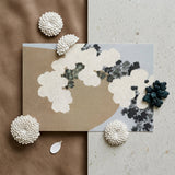 Blossoms - Kamisaka Sekka Art Print / Canvas Minimalist Abstract Art Print Textured White Dark Gray Kamisaka Sekka Art, Chrysanthemums