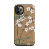 Blossoms from Momoyogusa - Kamisaka Sekka Phone Case Iphone 11 Pro Max / Matte Floral-patterned Smartphone, Timeless Rinpa Artistry Mobile