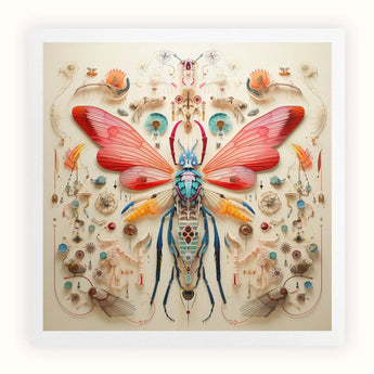 Blue Ball Damselfly - Alien Species Taxonomy Art Print / Canvas, Blue Ball Damselfly, Ball Damselfly Print, Revolutionizes Xenozoological
