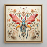 Blue Ball Damselfly - Alien Species Taxonomy Art Print / Canvas, Blue Ball Damselfly, Ball Damselfly Print, Revolutionizes Xenozoological