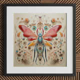 Blue Ball Damselfly - Alien Species Taxonomy Art Print / Canvas, Blue Ball Damselfly, Ball Damselfly Print, Revolutionizes Xenozoological