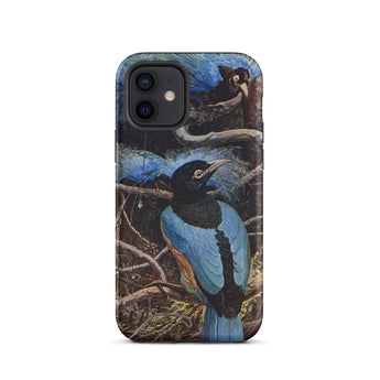 Blue Bird of Paradise - Coque iPhone Henry Johnston, 12 / Mat, Coques de téléphone, Toby Leon