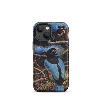 Blue Bird of Paradise - Coque iPhone Henry Johnston, 13 Mini / Mat, Coques de téléphone, Toby Leon