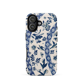 Blue Birds & Florals - Owen Jones Chinoiserie Phone Case, Iphone 17 / Matte, Mobile Cases, Toby Leon