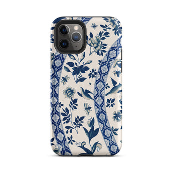 Blue Birds & Florals - Owen Jones Chinoiserie Phone Case Iphone 11 Pro / Matte Floral Patterned Phone Case Owen Jones Chinoiserie,