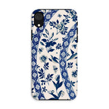 Blue Birds & Florals - Owen Jones Chinoiserie Phone Case Iphone Xr / Matte Floral-patterned Phone Case Blue White Design Leaves Flowers