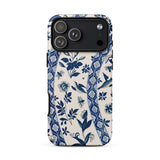 Blue Birds & Florals - Owen Jones Chinoiserie Phone Case Iphone 17 Pro Max / Matte Blue White Floral Phone Case Intricate Design Durable