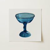 Blue Compote Glass - Edward White 1930s Art Print / Canvas, 12x12’’ / 31x31cm / Unframed / no Border, Posters Prints & Visual Artwork, Toby