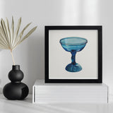 Blue Compote Glass - Edward White 1930s Art Print / Canvas Framed Artwork Goblet Chalice White’s, Prints