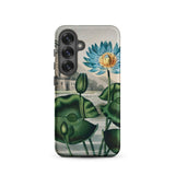 Blue Egyptian Water Lily - Robert John Thornton Phone Case, Samsung Galaxy S25 / Matte, Mobile Cases, Toby Leon