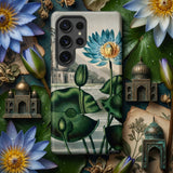 Blue Egyptian Water Lily - Robert John Thornton Phone Case Phone Case Detailed Illustration Blue Lotus Flowers Green Egyptian Water Lily,