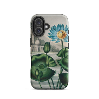 Blue Egyptian Water Lily - Robert John Thornton Phone Case Iphone 16 / Matte Floral-patterned Phone Case Egyptian Water Lily, Robert John