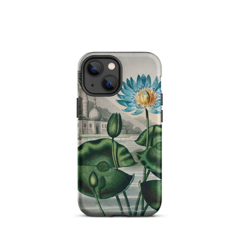 Blue Egyptian Water Lily - Robert John Thornton Phone Case Iphone 13 Mini / Matte Floral-patterned Phone Case Egyptian Water Lily, Robert