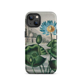 Blue Egyptian Water Lily - Robert John Thornton Phone Case Iphone 13 / Matte Iphone Case Lotus Flower Design Egyptian Water Lily, Robert