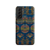 Blue Fan Pattern - G.a. Audsley Phone Case, Samsung Galaxy S21 / Matte, Mobile Cases, Toby Leon