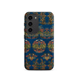 Blue Fan Pattern - G.a. Audsley Phone Case, Samsung Galaxy S23 / Matte, Mobile Cases, Toby Leon