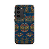 Blue Fan Pattern - G.a. Audsley Phone Case, Samsung Galaxy S23 Plus / Matte, Mobile Cases, Toby Leon