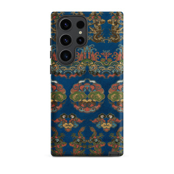 Blue Fan Pattern - G.a. Audsley Phone Case, Samsung Galaxy S23 Ultra / Matte, Mobile Cases, Toby Leon