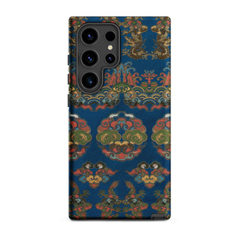 Blue Fan Pattern - G.a. Audsley Phone Case, Samsung Galaxy S24 Ultra / Matte, Mobile Cases, Toby Leon