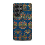 Blue Fan Pattern - G.a. Audsley Phone Case, Samsung Galaxy S25 Ultra / Matte, Mobile Cases, Toby Leon