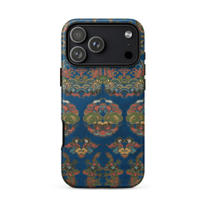 Blue Fan Pattern - G.a. Audsley Phone Case, Blue Fan Pattern, Audsley Iphone Case, Fan Pattern