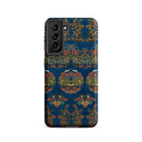 Blue Fan Pattern - G.a. Audsley Phone Case Samsung Galaxy S21 / Matte Intricate Traditional Chinese Dragon Cloud, Iphone, Mobile Cases