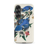 Blue Jays - John James Audubon Phone Case, Samsung Galaxy S25 Plus / Matte, Mobile Cases, Toby Leon