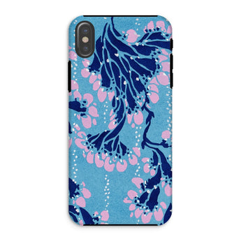 Blaue und pinke Pochoir-Blumen - E.a. Seguy Iphone-Hülle, Xs / Matte, Handyhüllen, Toby Leon