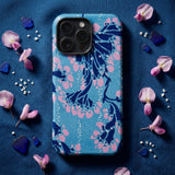 Blue and Pink Pochoir Florals - E.a. Seguy Phone Case, Indigo Blooms Drifts, Pink Pochoir Florals, Seguy Iphone Case
