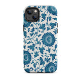 Blue and White Floral Pattern - Owen Jones Phone Case, Iphone 14 Plus / Matte, Mobile Cases, Toby Leon