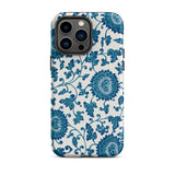 Blue and White Floral Pattern - Owen Jones Phone Case, Iphone 14 Pro Max / Matte, Mobile Cases, Toby Leon